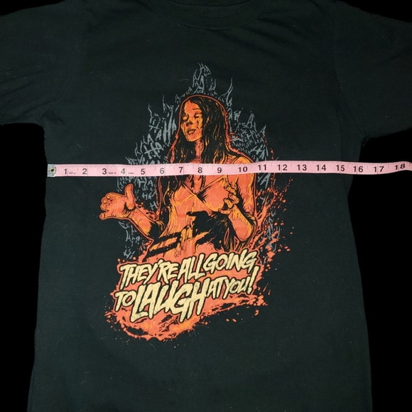 Frightrags SM Carrie White "They're All Gonna Laugh At You" RARE Tee - Picture 6 of 10